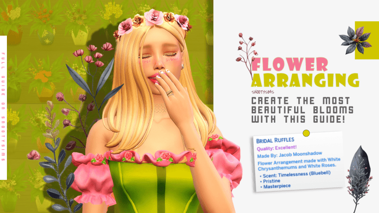 Sims 4 Flower Arranging: Create the Most Beautiful Blooms with This Guide!