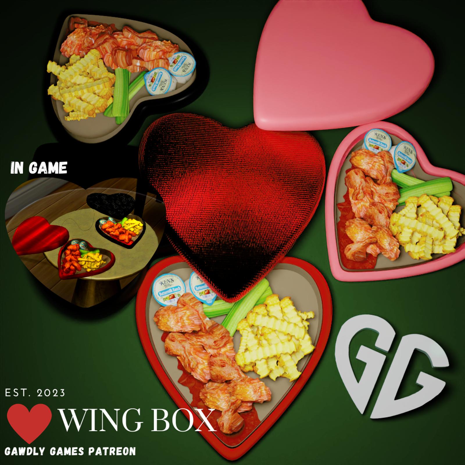 7458 heart wing box gawdly games