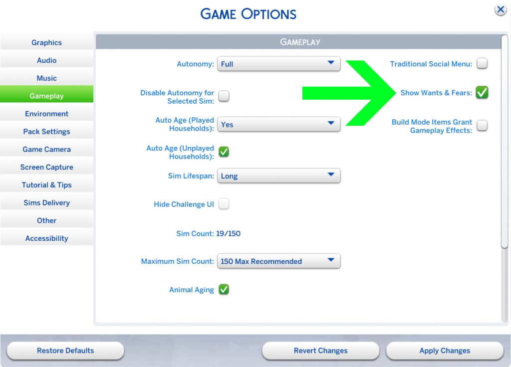 Game Options 1