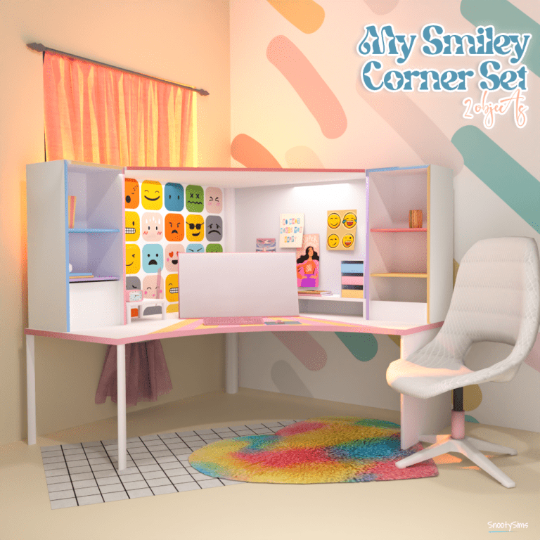 My Smiley Corner Set by SNOOTYSIMS