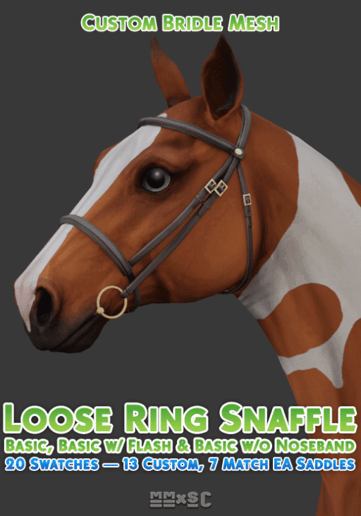 Loose Ring Snaffle Bridle for Horses