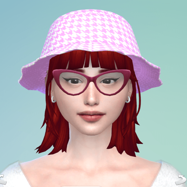 Bucket Hat with Houndtooth Pattern [MM]