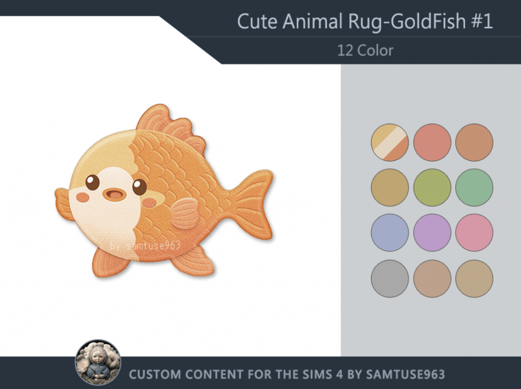 Cute Goldfish Kids Rug [ALPHA]