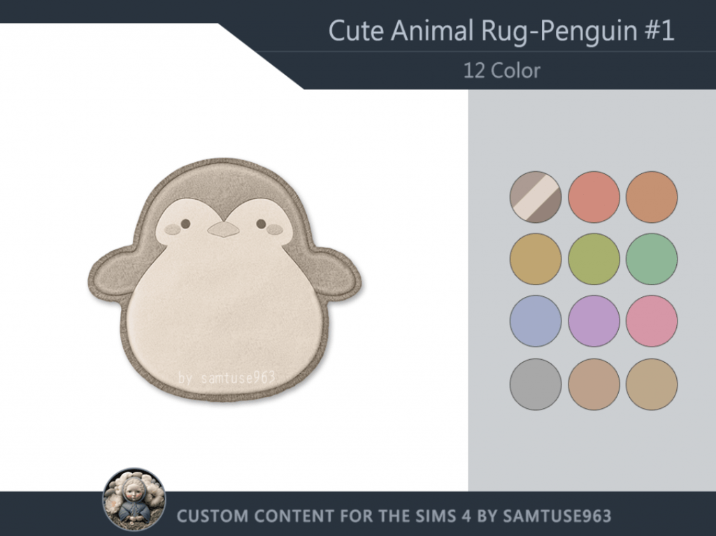 Cute Penguin Kids Rug [ALPHA]