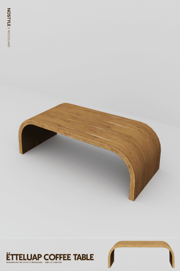 Ëtteluap Modern Wooden Coffee Table [ALPHA]