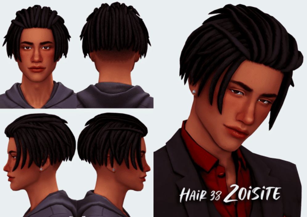 Short Slicked Back Dreads [MM]