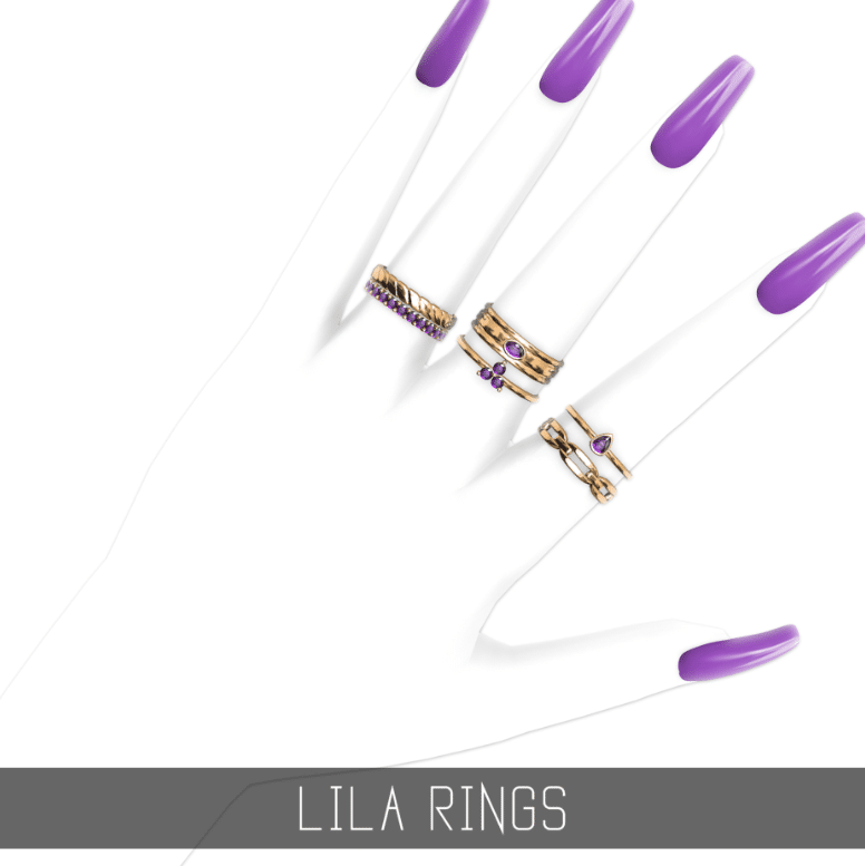 Lila Rings with Gemstones [ALPHA]