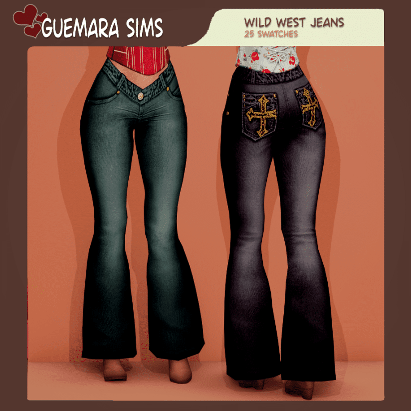 Wild West Denim Jeans for Female [MM]