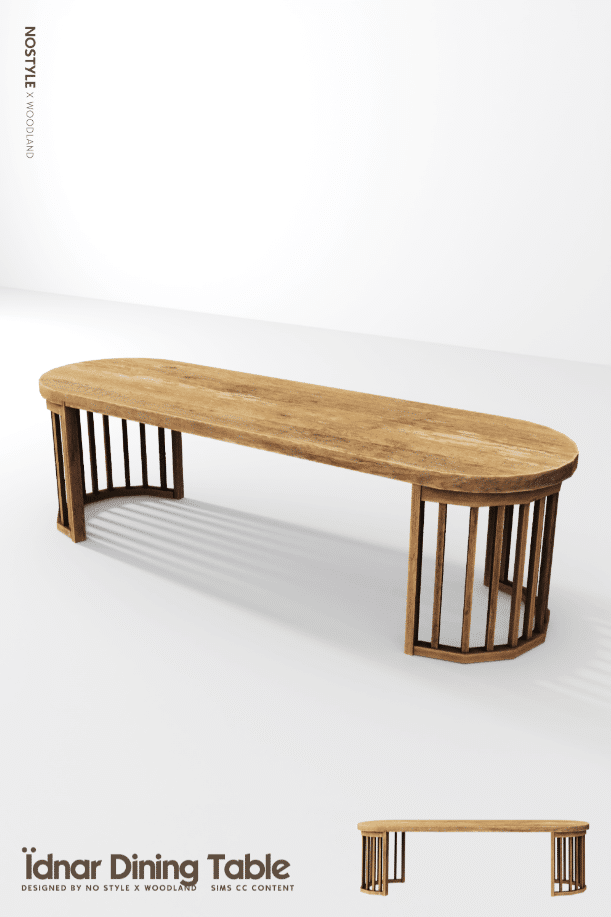 Ïdnar Modern Wooden Dining Table [ALPHA]