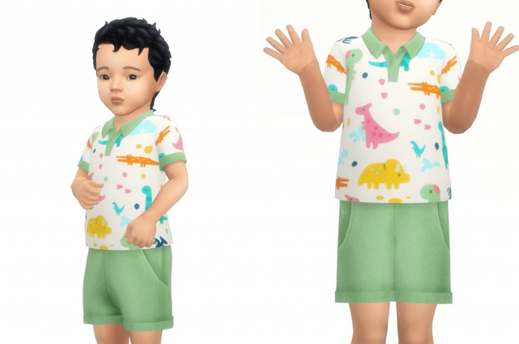 Polo and Short Set for Male Toddlers [MM]