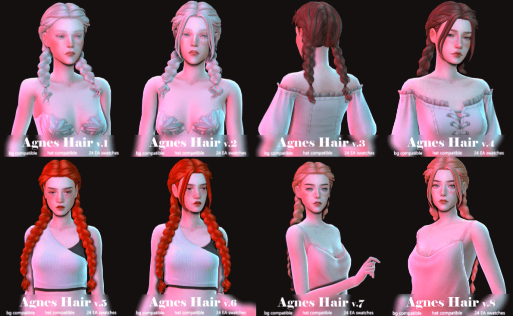 Pigtail Braids with Eight Versions for Female [MM]