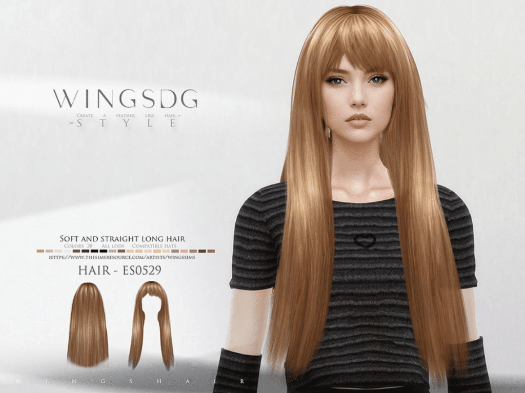 Very Long Hair with Bangs for Female [ALPHA]