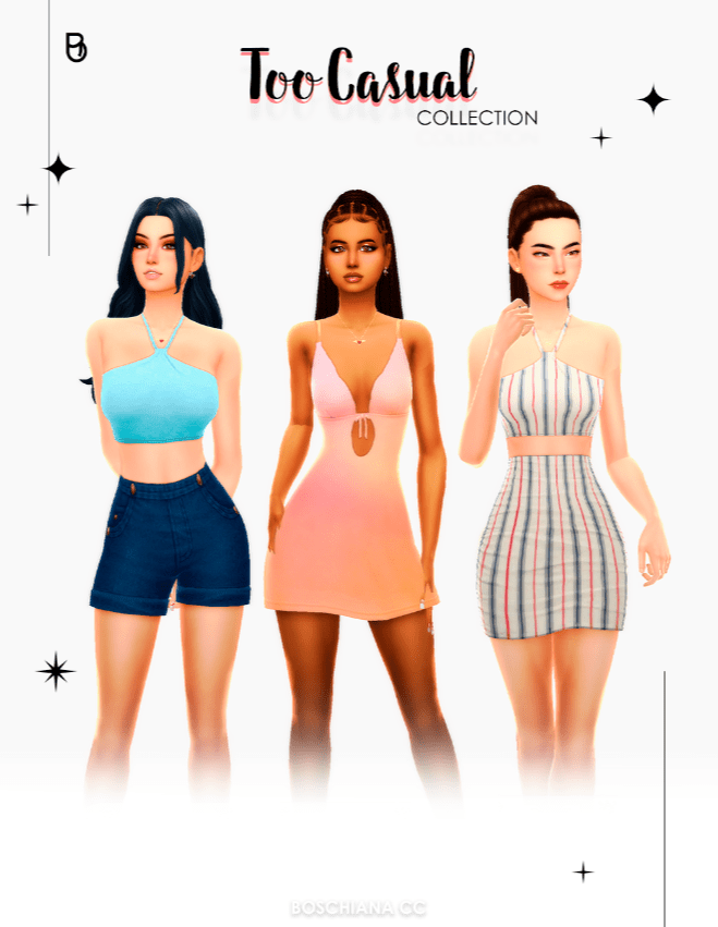 Too Casual Collection Set (Crop Top/ Dress/ Shorts/ Skirts) [MM]