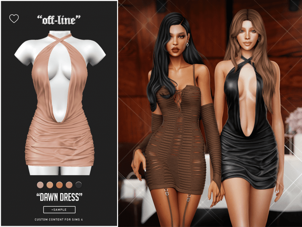 Dawn Halter Short Dress with Middle Cut Out [ALPHA]