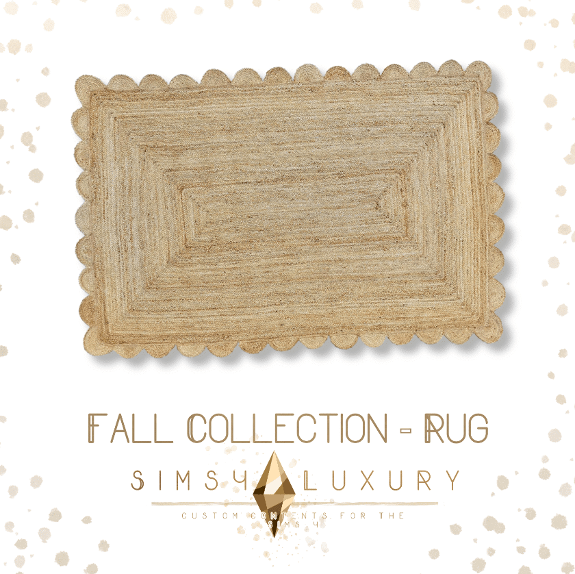 Scalloped Rectangular Jute Rug [ALPHA]