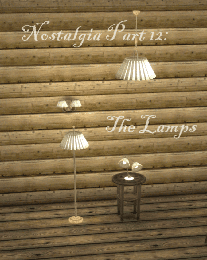 WFS Nostalgia Old Lamps Set (Ceiling Lamp/ Stand Lamp/ Floor Lamp/ Table Lamp) [MM]