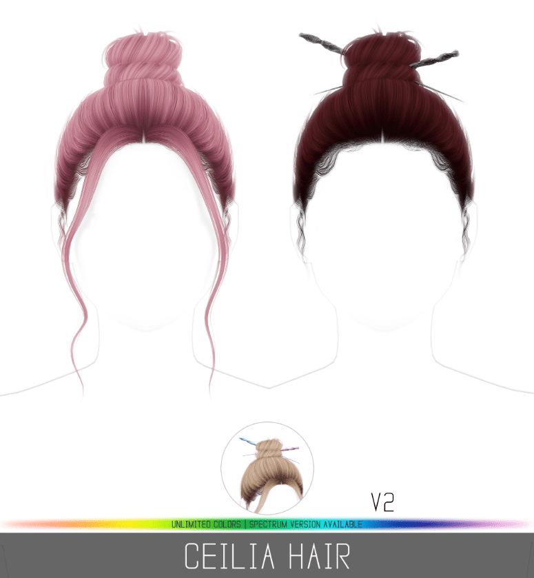 Celia Top Bun Hairstyle [ALPHA]