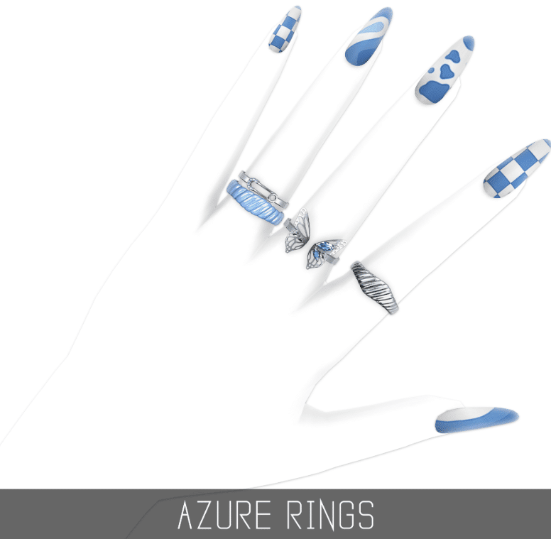 Assorted Azure Rings Set [ALPHA]