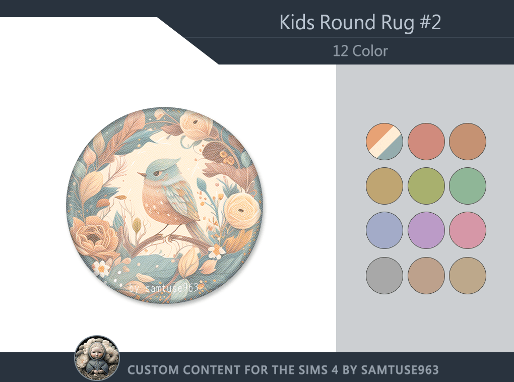 Floral and Bird Designed Rug [ALPHA]