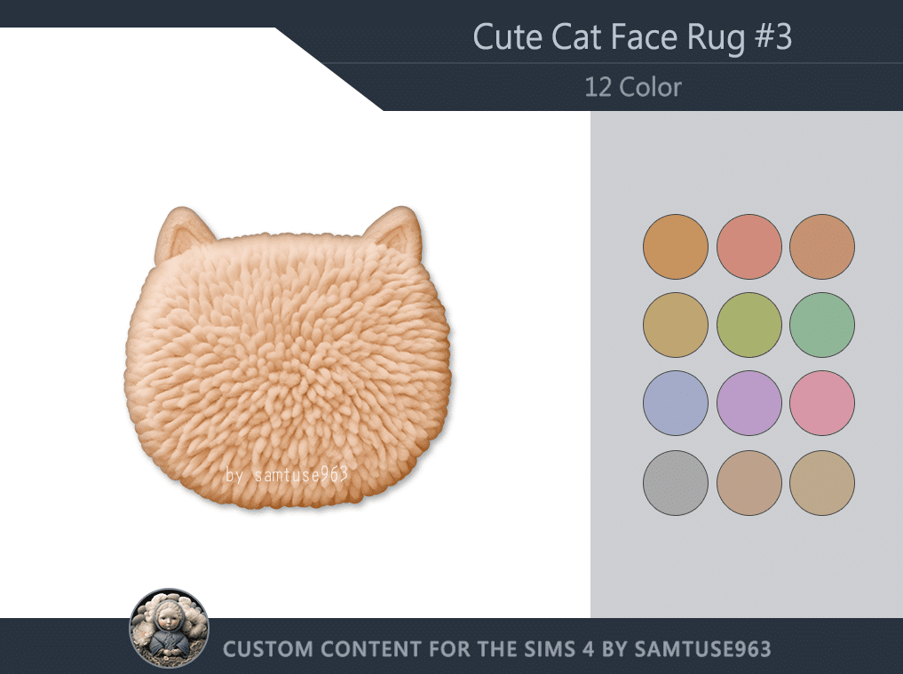 Big Fabric Texture Cat Rug [ALPHA]