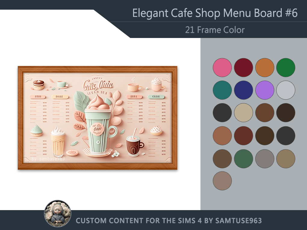 Elegant Cafe Shop Menu Board [ALPHA]