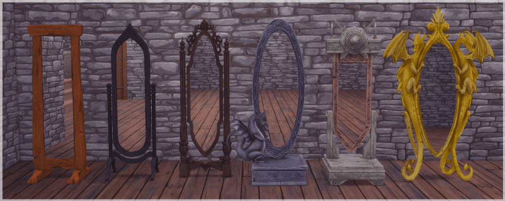 Assorted Medieval Floor Mirrors [MM]