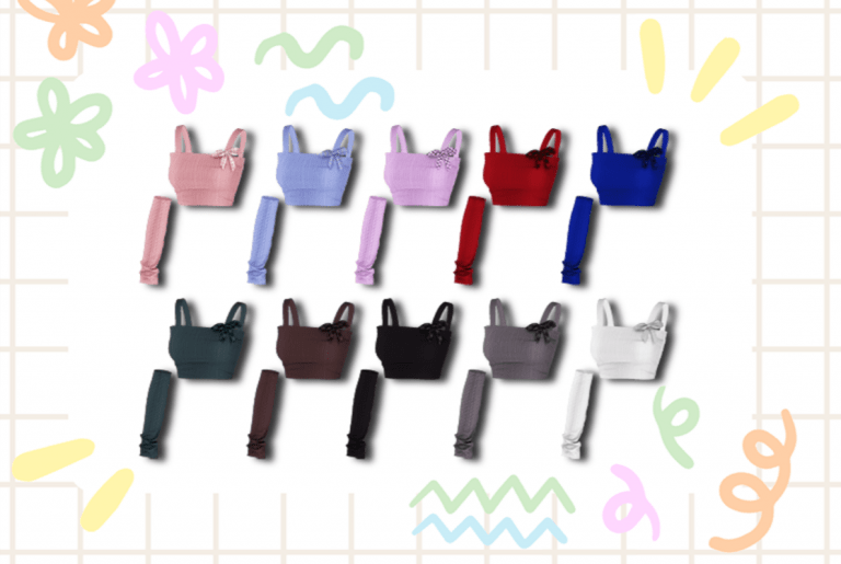 Crop Top with Arm Warmer for Female [ALPHA]