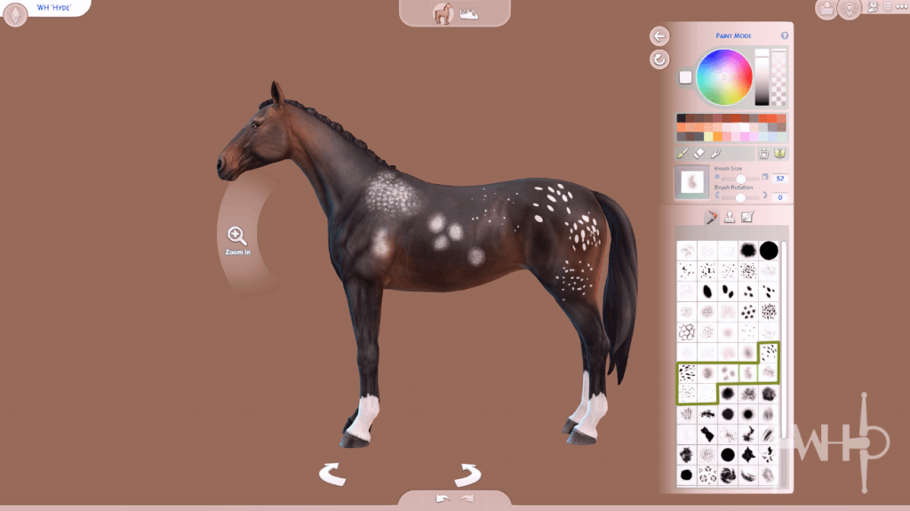 Spot Brush and Stamp Set Stencil for Horses [MM]