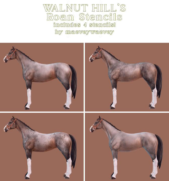 Roan Stencil Texture for Horses [MM]
