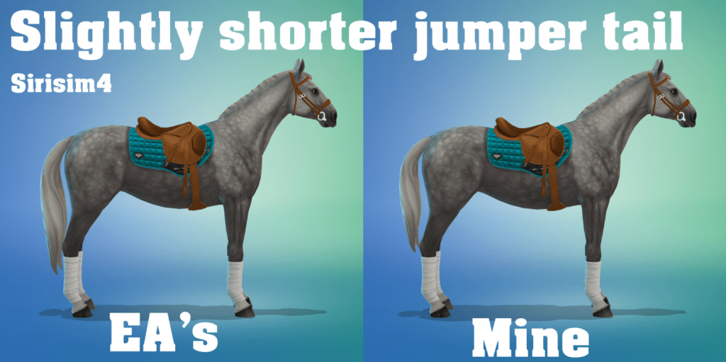 Slightly Shorter Jumper Tail Edit for Horses [MM]