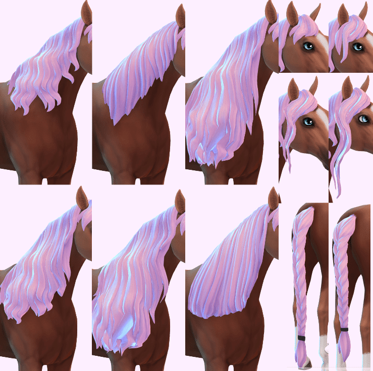 Majestic Mane and Tail Recolors for Horses [MM]