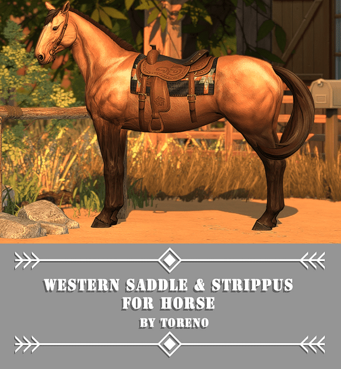 Western Saddle & Stirrups for Horses [ALPHA]