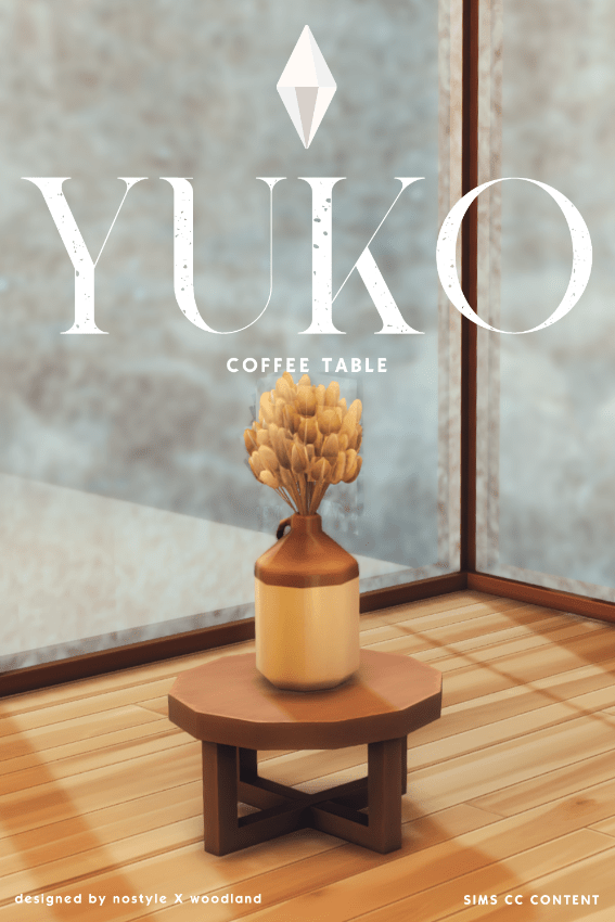Yuko Small Wooden Coffee Table [MM]