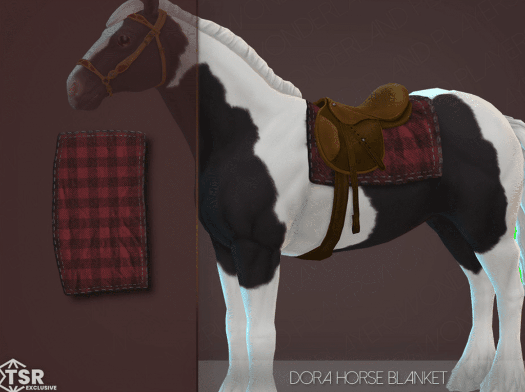 Dora Checkered Saddle Blanket for Horses [ALPHA]
