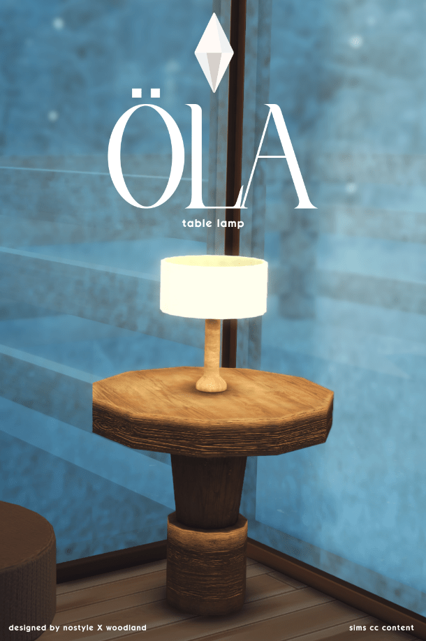 Öla Short Wooden Table Lamp [ALPHA]