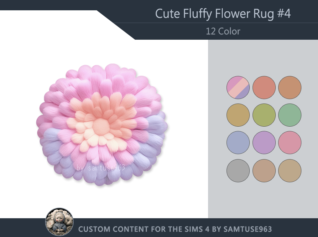 Cute Fluffy Flower Rug [ALPHA]