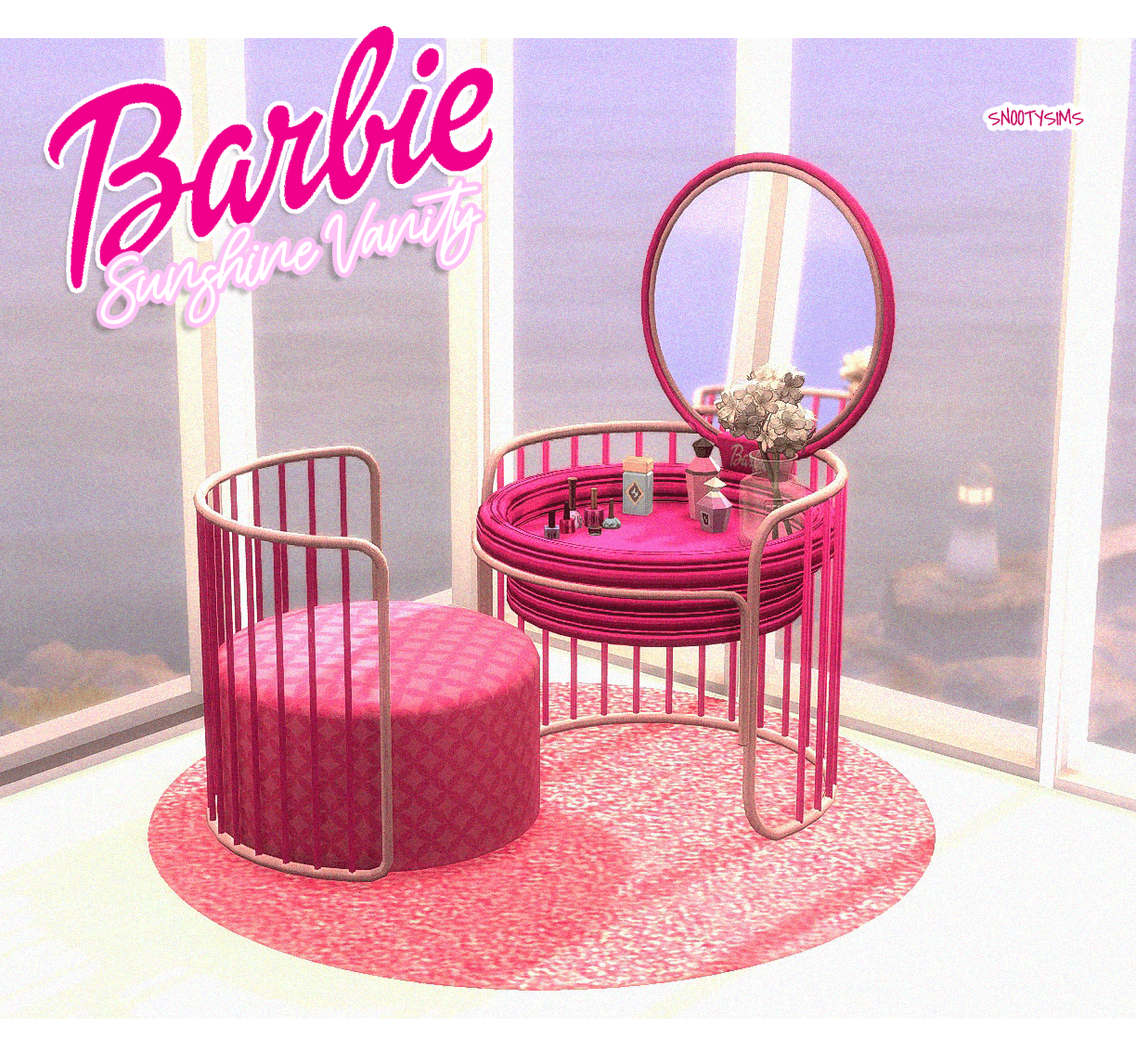 barbie sunshine vanity sims 4 snootysims