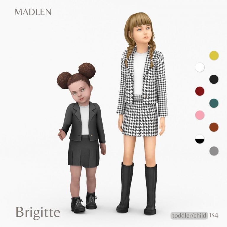 Blazer with Pleated Skirt For Toddler [MM]