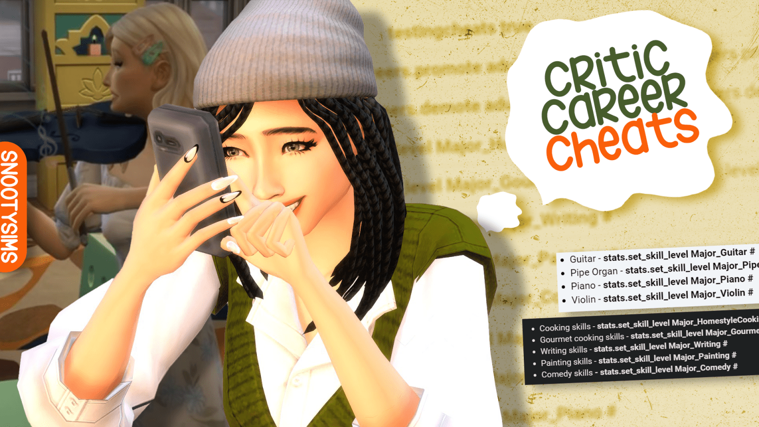 Critic Career Cheats Turn Your Sims Into Art & Food Experts