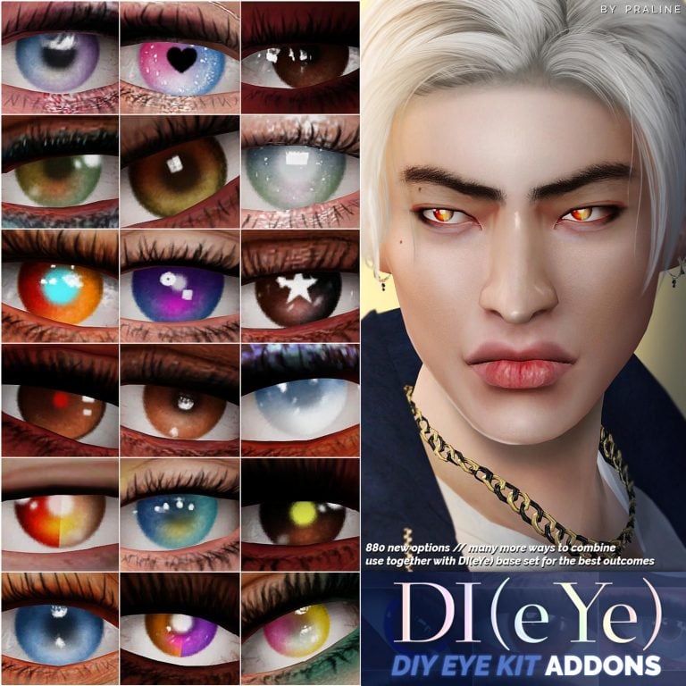 di eye diy eye kit addons pralinesims