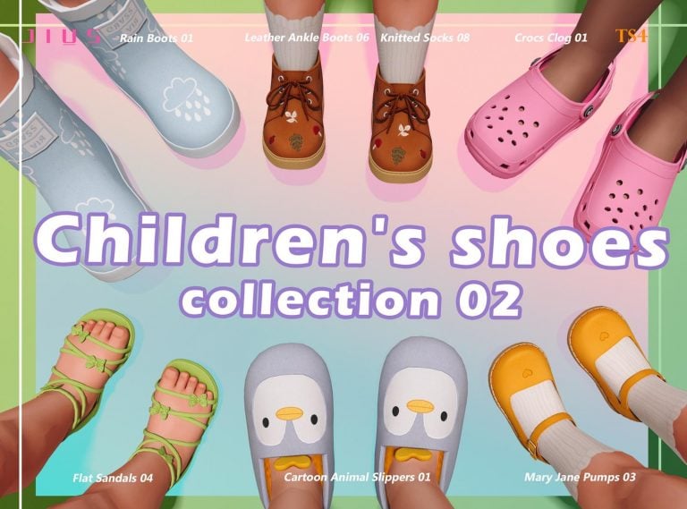 download children s shoes collection 02 jius sims