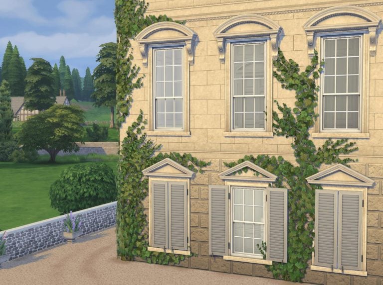 Georgian House Set Collection ( Chair / Window / Door / Wall / Painting ) [MM]