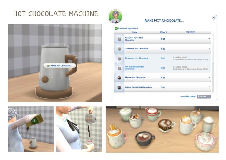 Hot and Cold Drink CCs and Mods For The Sims 4