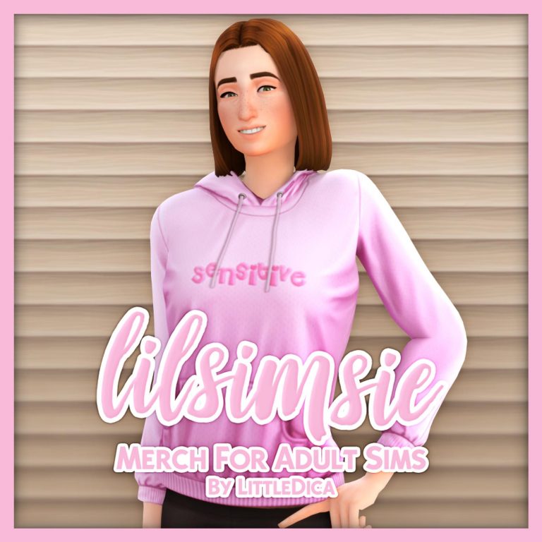 lilsimsie merch hoodie for adult sims littledica