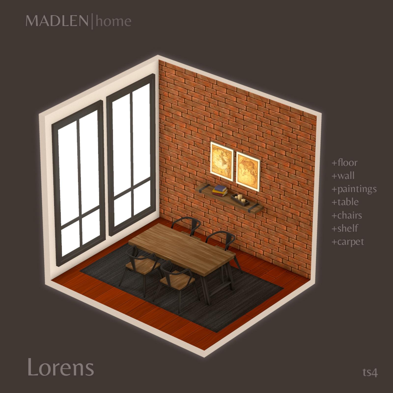 lorens dining set madlen