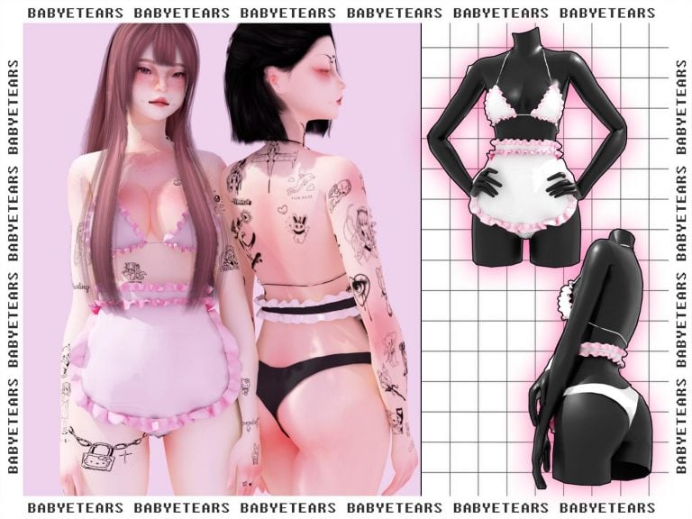 Sexy Maid Bikini Outfit [Alpha]