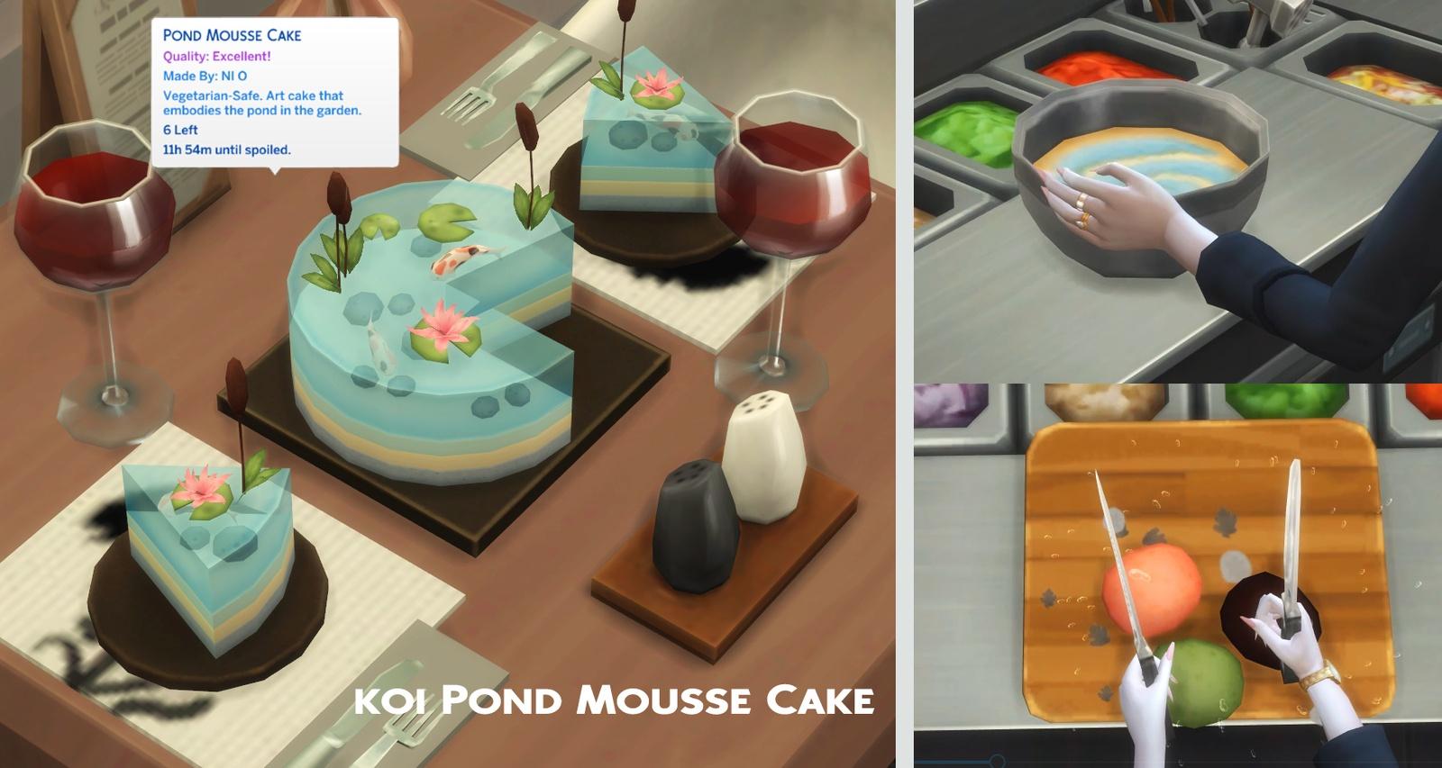 may 2022 recipe koi pond mousse cake oni