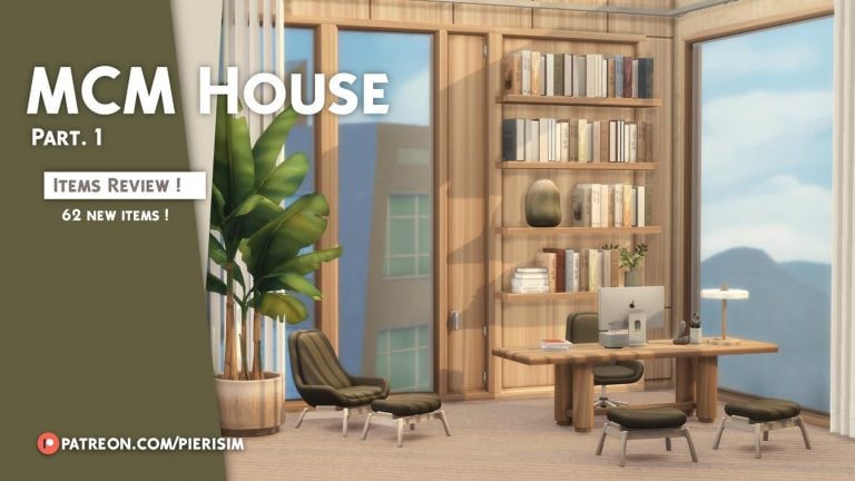 MCM House Collection ( Wood / Window / Door / Shelves ) [MM]