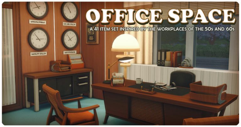office space a midcentury office set surely sims
