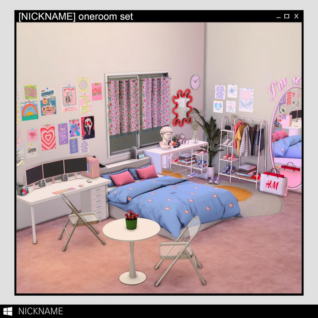 oneroom set nickname sims4